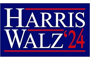 DAJDC Kamala Harris Tim Walz 2024 Presidential Election Bumper Sticker Car Decal Democrat for President Presidential USA Election Political Sticker Blue