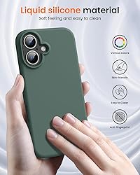 OuXul Designed for iPhone 16 Case,Shockproof Liquid