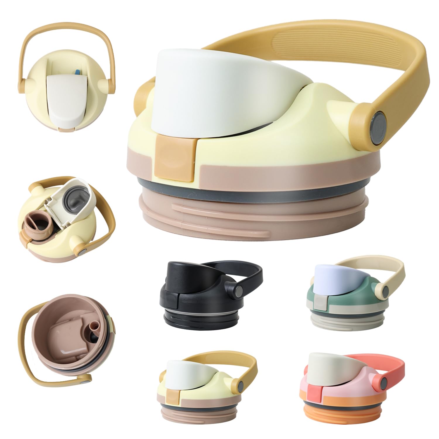 Photo 1 of NebkDask Replacement Lid for Owala FreeSip Sway 40 oz Water Bottle and Tumbler 40 oz – BPA-Free, Secure Seal, Leak-Proof Lock, Compatible with Owala FreeSip Bottles & Straws ?maroon?