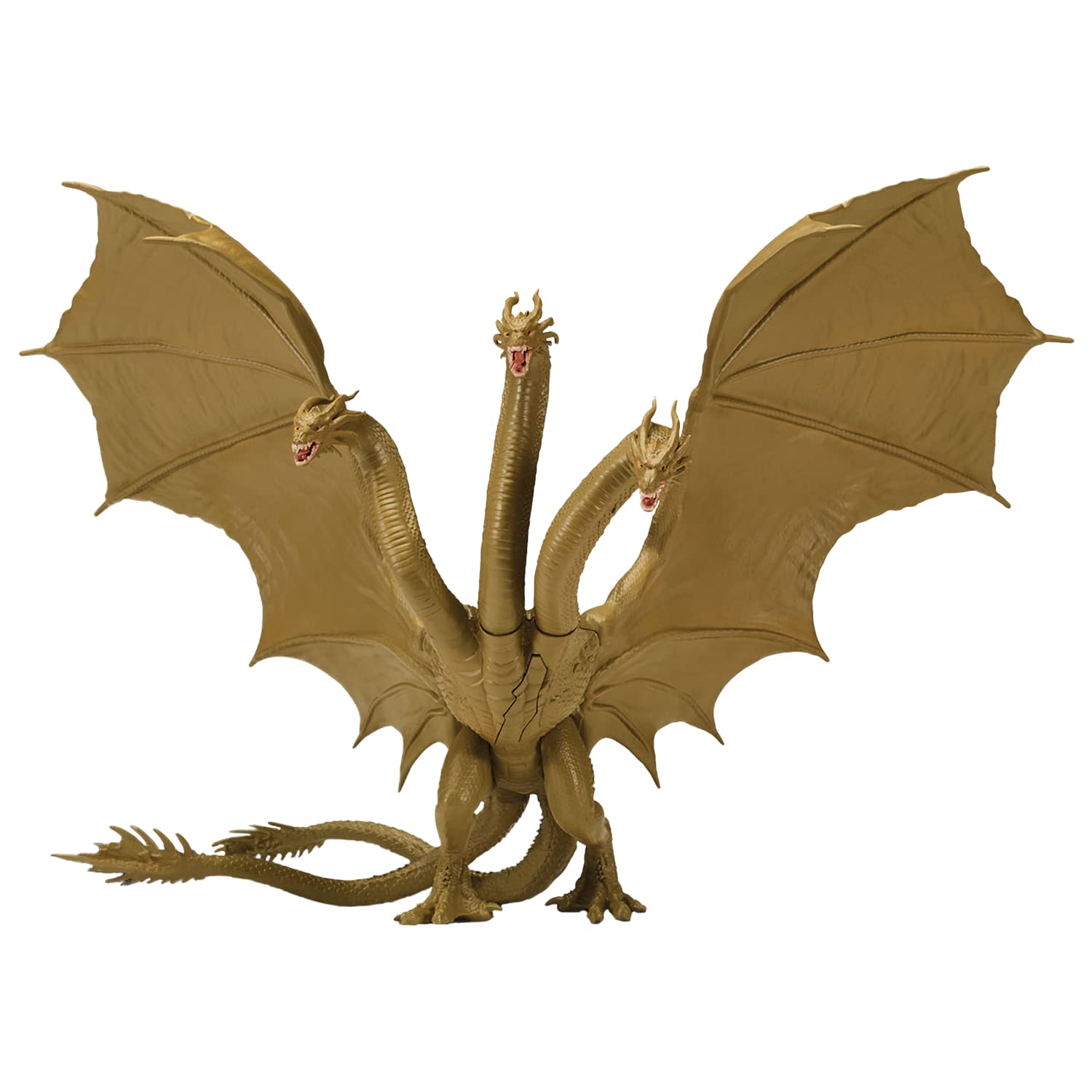 MonsterVerse Godzilla King of the Monsters 6 Inch Titan King Ghidorah Articulated Action Figure with Battle Damage Reveal Feature, Suitable for Ages 4 Years+