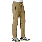 BGOWATU Men's Sweatpants Zipper Pockets Joggers Lightweight Quick Dry Breathable Hiking Pants