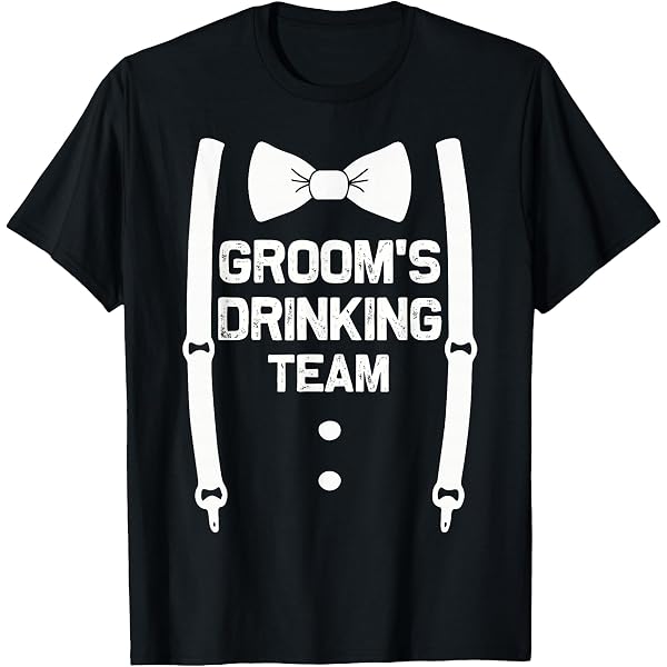 White Groom's Crew T-Shirt – Marriage Wedding Bachelor Party Shirt – Unisex Short Sleeve