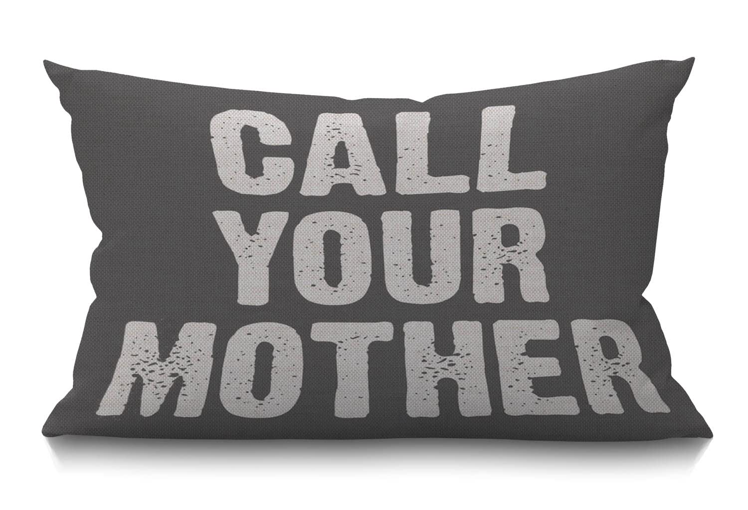 BGBDEIA Oblong Cushion Cover Farmhouse 12x20 Inch Soft Linen Throw Pillowcase Call Your Mother Funny Quote Pillow Cover for Couch Bed Sofa Chair,30 x 50 cm