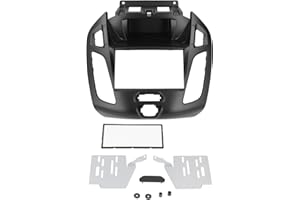 Audio Radio Fascia Frame, 2DIN Car Audio CD DVD Dashboard Adaptor Bezel Decoration Panel Replacement Part for Transit Tourneo