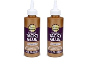 CRAFT COUNTY All-Purpose Tacky Glue – Premium Adhesive for Crafts, Jewelry, and Household Repairs – Original 4 Oz. (2 Bottles)