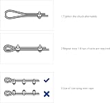 TERF M12 Galvanized U-Bolt Saddle Fasteners 4 Pcs for Ø12mm Wire Rope view 5