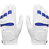 1 Pair Kids Golf Glove Microfiber Breathable Junior Golf Gloves with Ball Marker for Children Youth Boys Girls Golfer