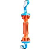 Chuckit! Rugged Bumper Fetch Stick, Medium, 13.5in, Orange and Blue | Has TPR Ridges for Easy Grip, Doubles as a Tug-of-War Toy and Floats in Water; Not Recommended for Aggressive Chewers