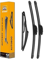 AUTOBOO 24"+18" Windshield Wipers with 10" Rear