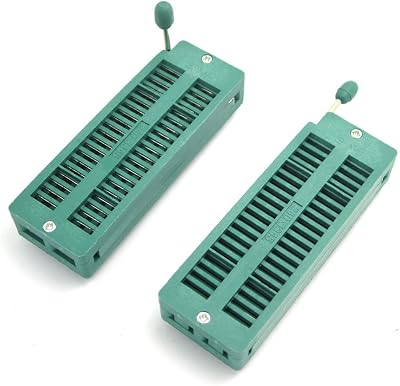 DollaTek 2PCS 40-Pin ZIF DIP IC Test Board Socket Universal Through Hole 2.54mm