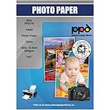 PPD 100 Sheets 5x7 Glossy Photo Paper For Inkjet Super Premium 68lbs 255gsm 10.5mil Professional Photographer Grade Instant D