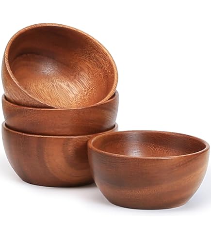 HOME DECO FACTORY, KA0337, Acacia bowl 16 cm, versatile salad bowl and