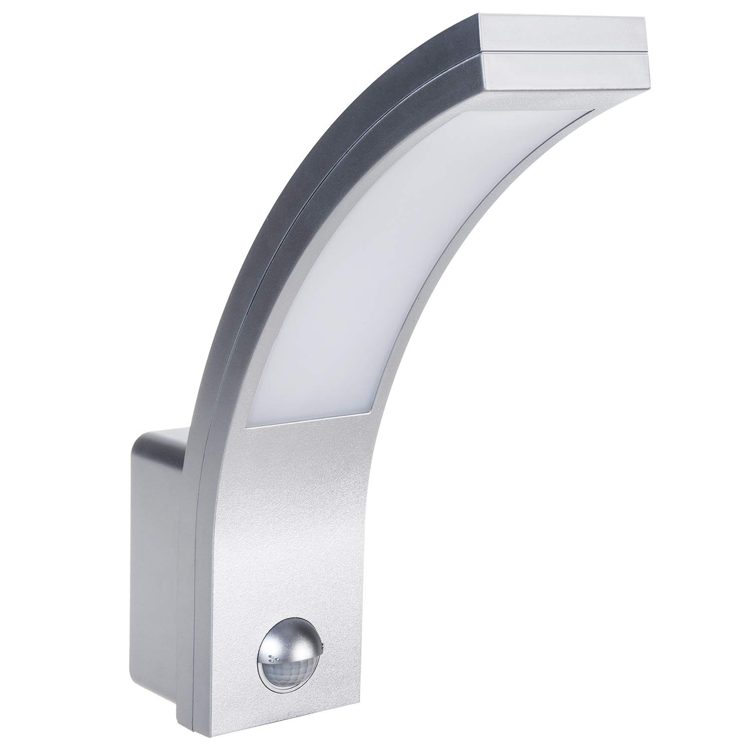 Maclean Motion Sensor LED lamp, PIR Motion Sensor, 10W, IP54, 750lm, Neutral White (4000K) MCE244 (1, Silver)