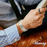Vicmag 3x Magnetic Titanium Bracelet Men 3500 Gauss Adjustable Gift Box view 8