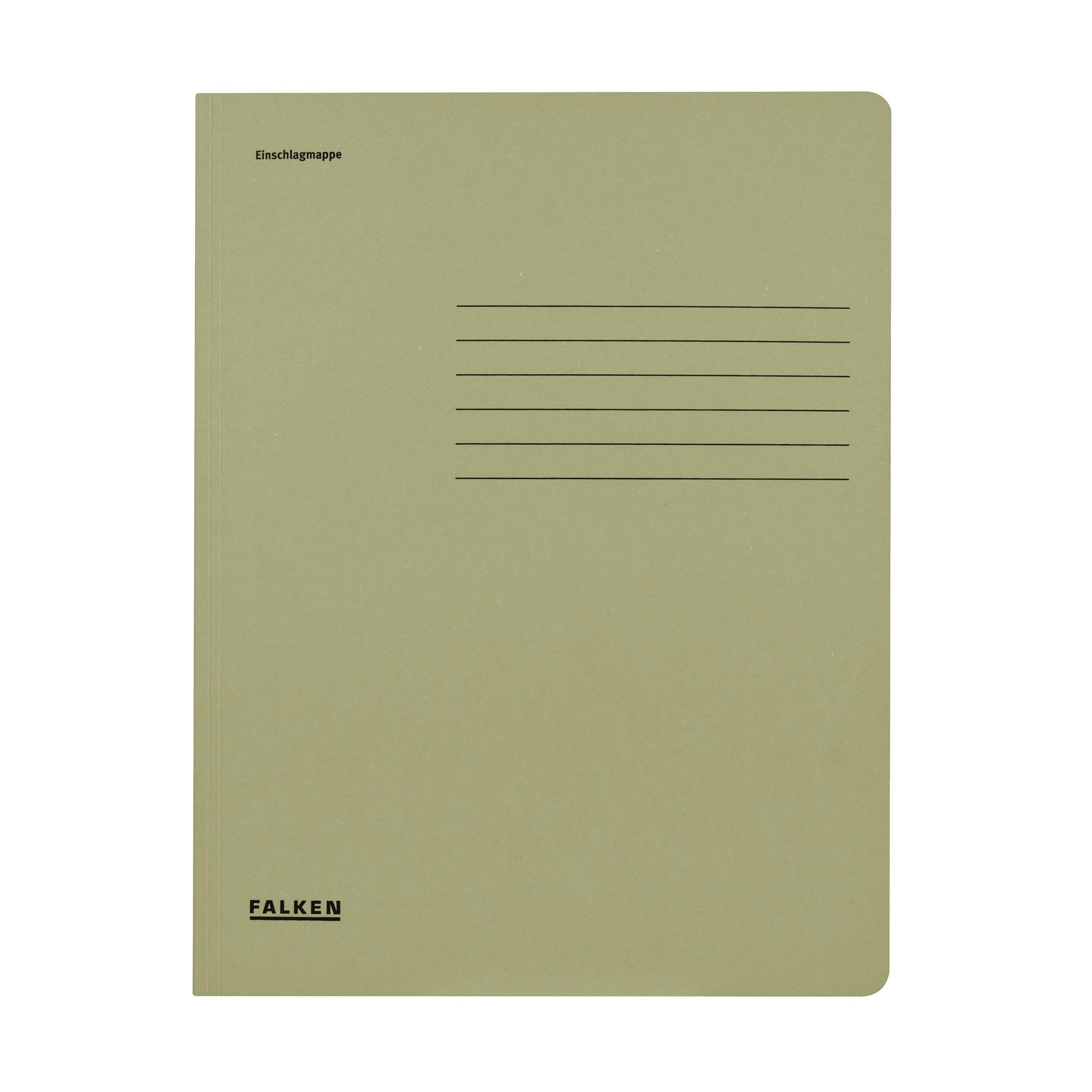 Exacompta - Ref 80001464001F - FALKEN - Recycled 3-Flap Folders - A4 (210 x 297mm) in Size, 320gsm Recycled Manilla, Holds Up To 200 Sheets - Grey (Pack of 25)
