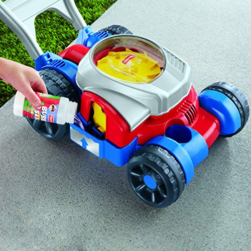 FisherPrice Bubble Mower, PushAlong Toy Lawnmower That Blows Bubbles