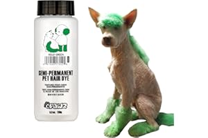 OPAWZ Semi-Permanent Dog Hair Dye, Food-Grade Pigment Dog Dye, Non-Toxic Pet Hair Dye for Dogs, Cats and All Pets Can be Bathed (Kelly Green)