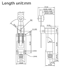 2Pcs ME-8104 Adjustable Roller Lever Arm arduino