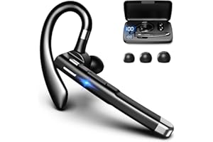 ＷＭＷＹＭＸ Bluetooth Headset, Bluetooth Wireless Earpiece with mic Trucker Headset for Phone Case Office Phones with Built-in Microphone Manos Libres Noise Cancelling(Black)