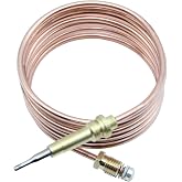 GZKEFEIS Compatible with Bertazzoni 508041 Thermocouple Oven Burner Replacement - 1400MM Bake Burner Thermocouple for Ranges, Easy Install