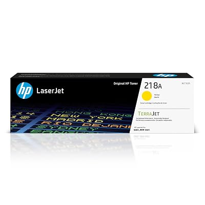 HP 218A Yellow Toner Cartridge | Works with Color LaserJet Pro 3201, MFP 3301 Series | W2182A