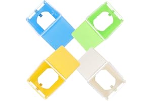 HIAKDOFT 4Pcs Multifunction Pigeon Hanging Feeders with Lid, Small Bird Cage Feeding Bowls and Water