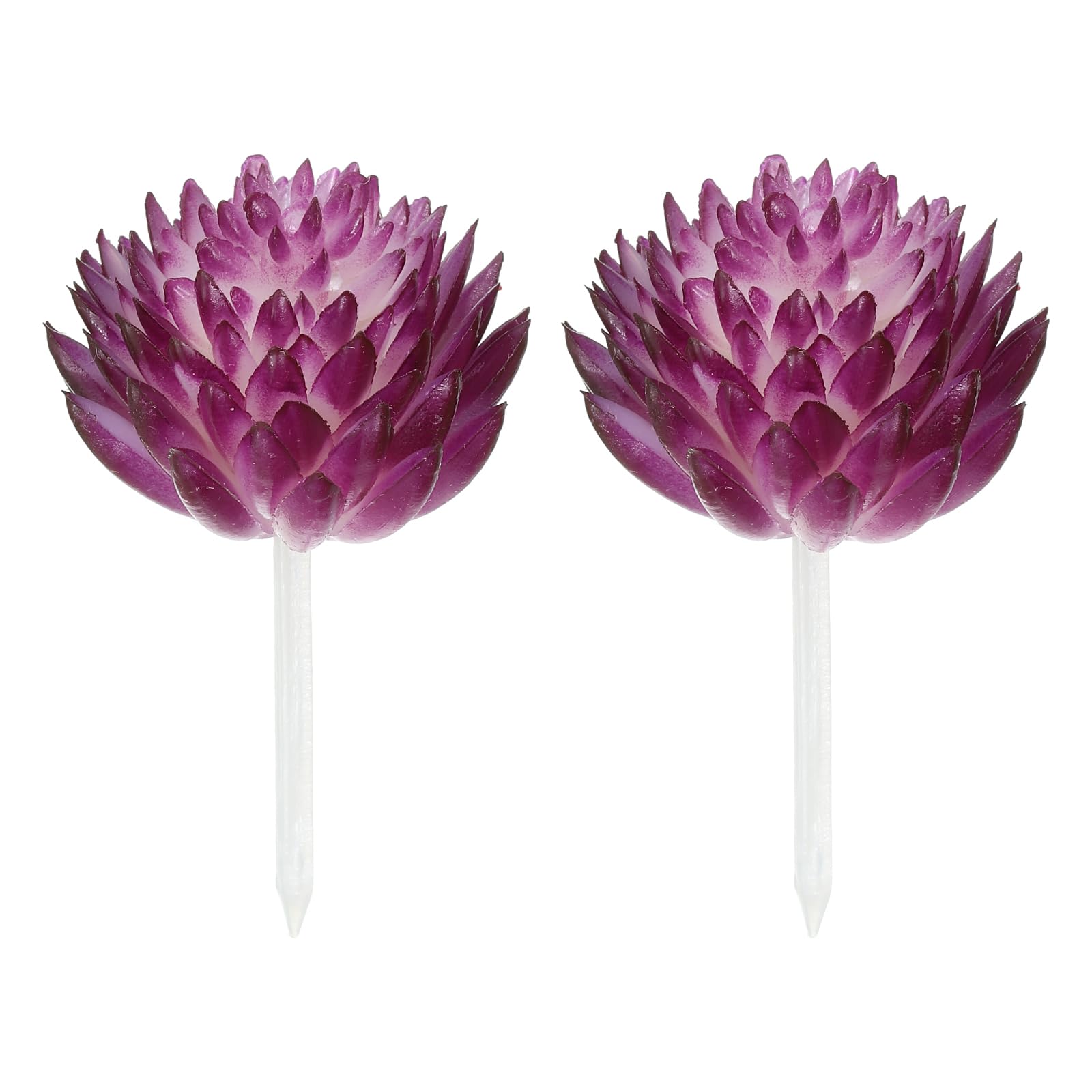 PATIKIL Mini Artificial Succulents, 2 Pack Unpotted Faux Succulent Picks Fake Succulent Plants for Home Landscape Decoration, Purple
