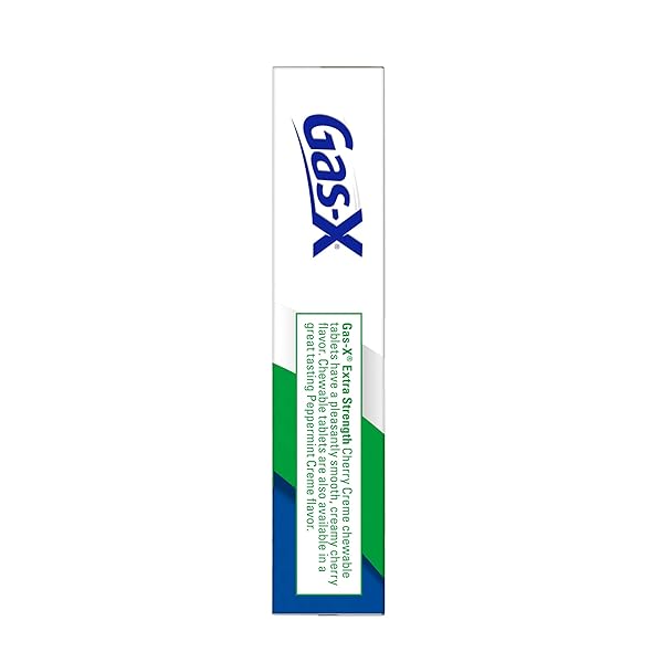 GAS-X EXTRA STRENGTH CHEWABLE GAS RELIEF TABLETS WITH SIMETHICONE 125 MG, CHERRY – 18 COUNT