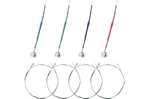 Teaaha 2 Sets 4/4 Violin Strings, Violin Strings (G-D-A-E) 4/4 Full Set, Universal Classic Prelude Violin Strings 4/4 Full Set Steel Core with Ball Head for Violin Instruments