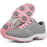 THESTRON Women's Golf Shoes Ladies Golf Sports Sneakers Spikes Women Golf Wears Spikeless Girls Golf Walking Sneakers