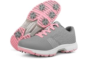 THESTRON Women's Golf Shoes Ladies Golf Sports Sneakers Spikes Women Golf Wears Spikeless Girls Golf Walking Sneakers