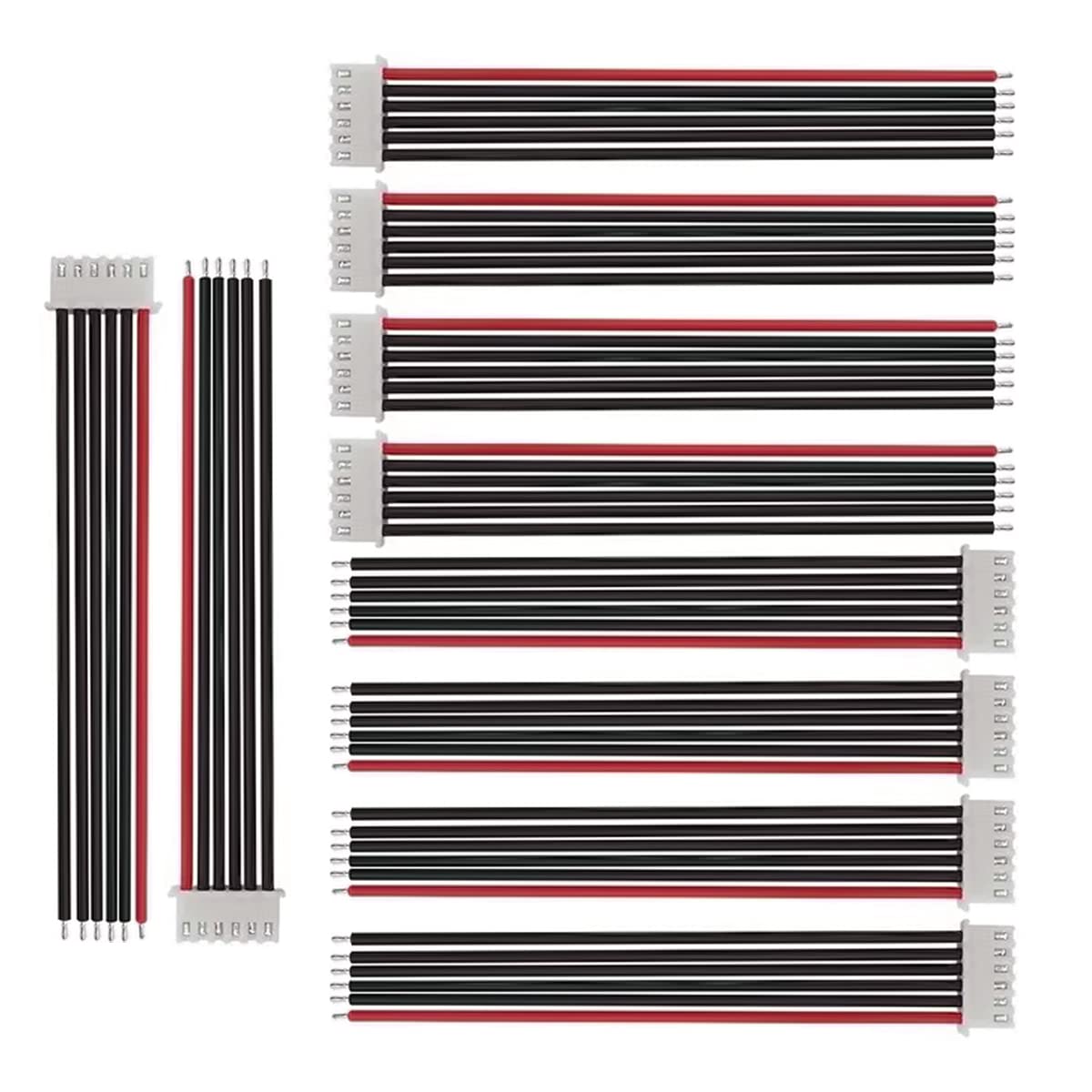 FLY RC 10pcs JST-XH 5S Connector Adapter Plug Battery Wire Balance Extension Cable for Li-Po Batteries