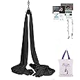 F.Life Aerial Silk 10 Yards Kit Durable Aerial Yoga Hammock with Hardware & Guide Aerial Swing for Acrobatic Flying Yoga