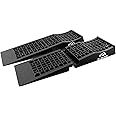 ROBLOCK Removable Low Profile Car Ramps for Jack Support and High Lift, Heavy Duty Car Ramps for Low Cars, Detachable Vehicle Ramps for Garage,15.35''-27.83'' L, 2Packs