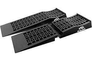 ROBLOCK RBTS260DT 2 Packs Low Profile Car Ramps, Heavy Duty Plastic, 15.35''-27.83'' L, 2.6'' H, 8'' W, 17° Slope, 20000 LBS 
