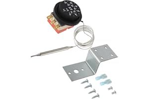 VekAuto 12V Electric Radiator Fan Thermostat Controller Kit Liquid Expansion Temperature Control Switch for Car Auto Accessories