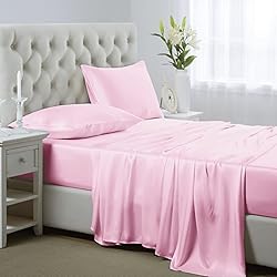 Lanest Housing Silk Satin Sheets, King Size Satin