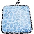 Two Lumps of Sugar KTX2011-6664 Cheetah Silicone Hottie, 8-inch Square, Cooking, Baking, Grilling, Crafting, Gardening, Pet Grooming, 100% Cotton, Exclusive Stain and Water Repellent.