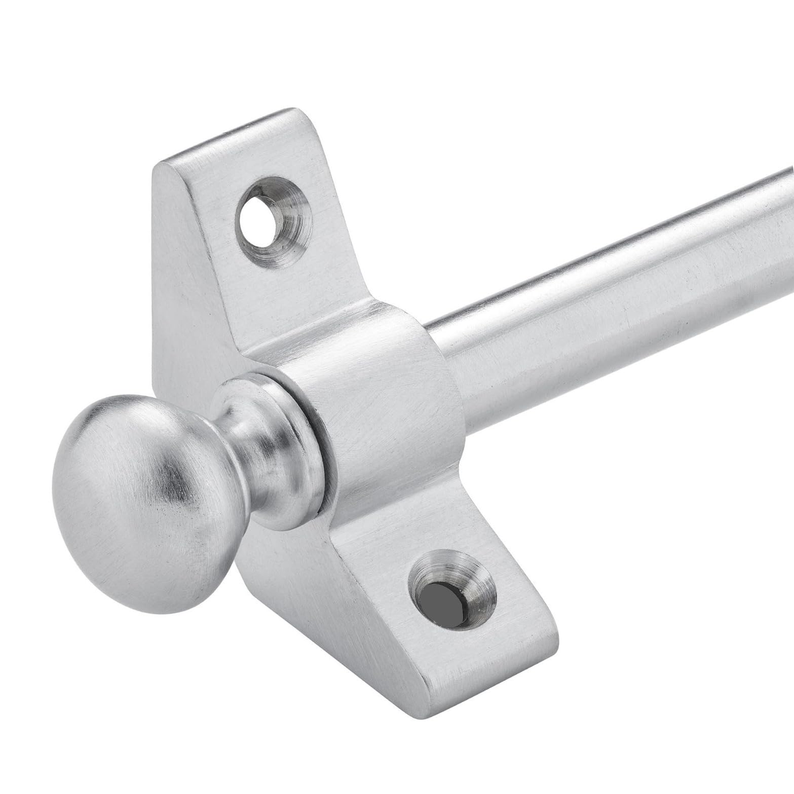 Set of 13, Stair Carpet Rods, Round Finial, Satin Chrome, Suitable for Carpet Runners Up to 70 Centimetre Wide Or Narrow