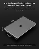 tomtoc Voyage-A10 Slim Laptop Sleeve 15-inch MacBook Air M5/M4/M3/M2 view 3