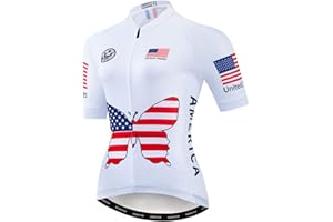 Hotlion Cycling Jersey Women Short Sleeve Bicycle Clothing Top MTB Full Zipper Bike Jerseys Clothes