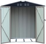 DT Metal Garden Shed Outdoor Storage Utility Tool Shed with Lock 4x6 FT view 5