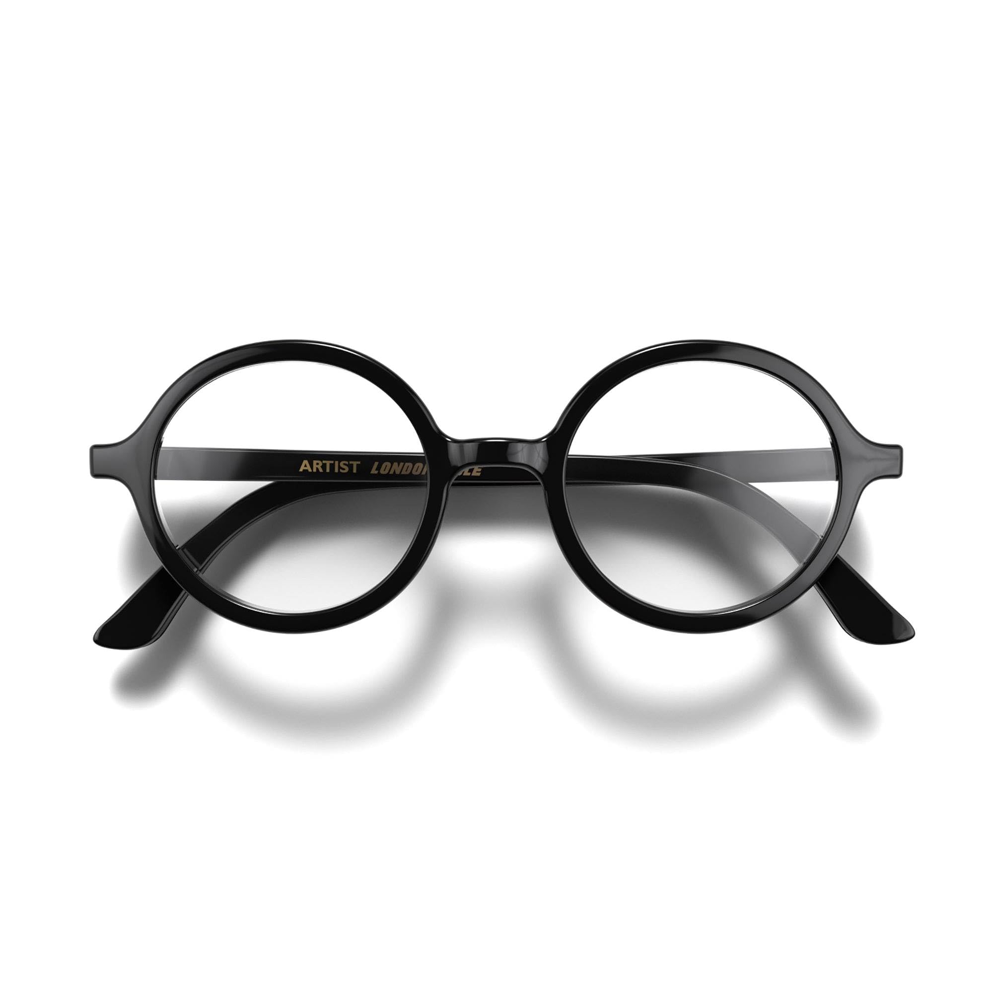 LONDON MOLE® Artist reading glasses | Large round classic readers | Men’s Women’s Unisex | Spring hinges