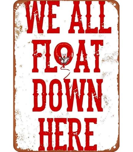 Vintage Stephen King Poster Metal Tin Sign - 8x12 Inch Rustic Wall Decor For Home, Bar, Or Cafe