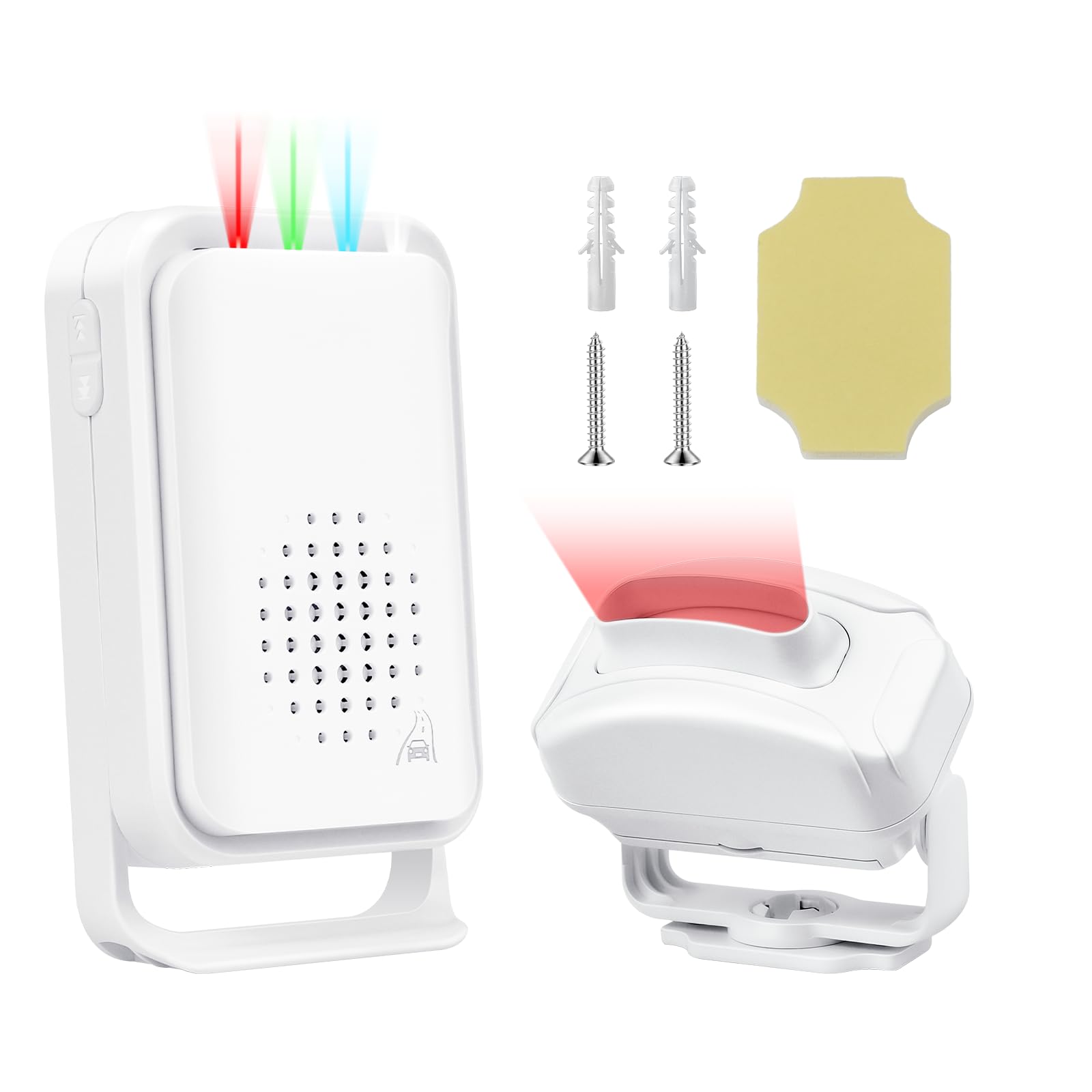 NineLeaf Driveway Motion Sensor Alarm Outdoor,PIR Sensor Outdoor,Home Wireless Security System,Dog Cat Doorbell,IP64 Waterproof Door Bell Chime Radar Infrared for Shop Store Office Home Mailbox Garage