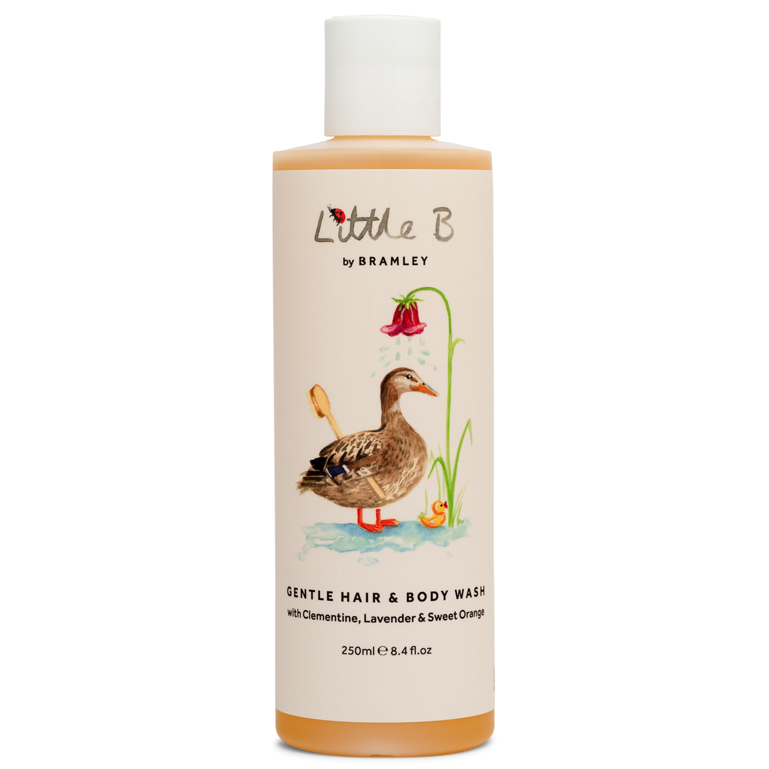 Bramley Little B Childrens Hair & Body Wash (250ml), Suitable for Baby, Toddler & Kids, Gentle Shampoo and Shower Gel for Bath Time