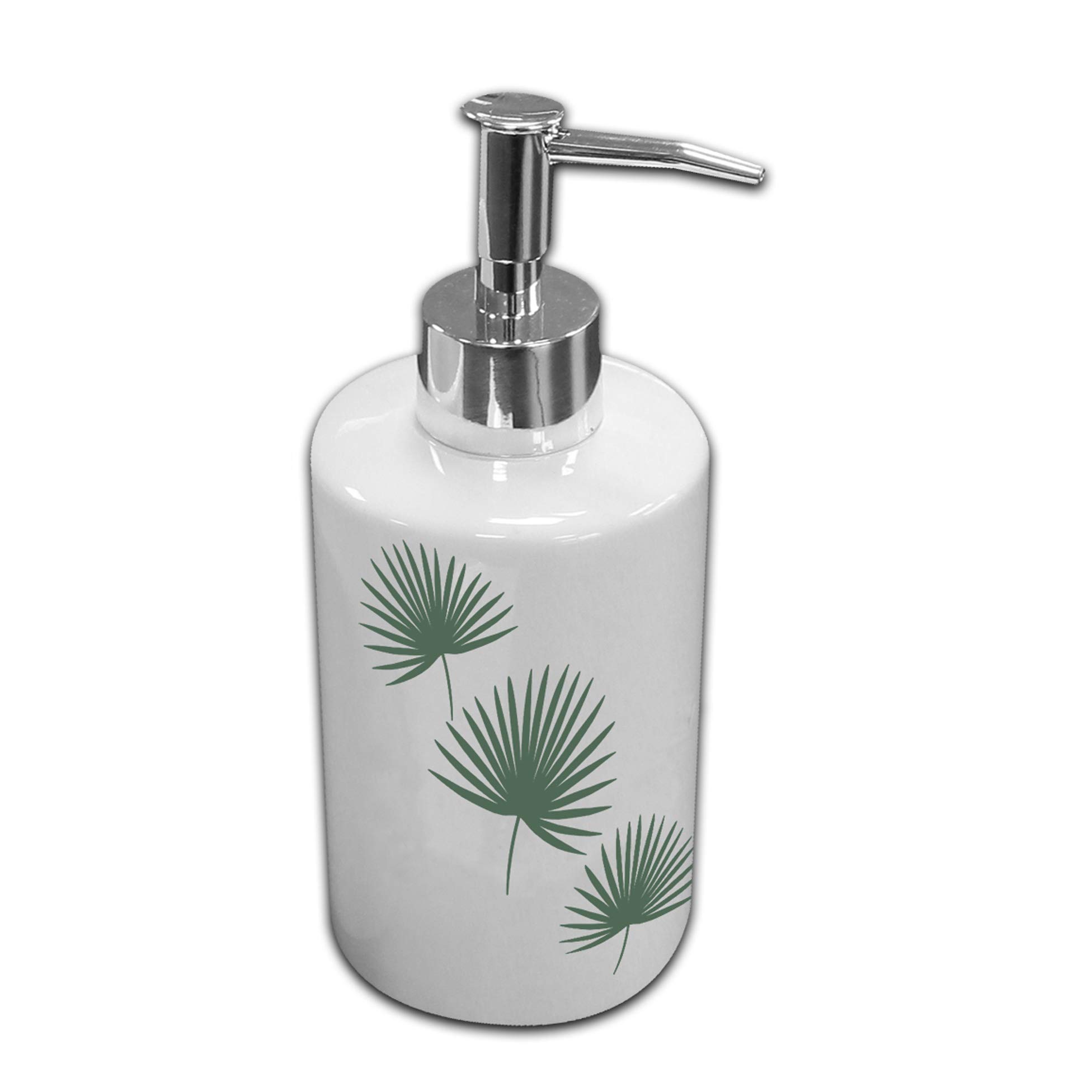 Douceur d'Intérieur Soap Dispenser (0) 7 x 17.5 cm Ceramic Printed Jungly, 90% Clay 4% Ice 6% ABS