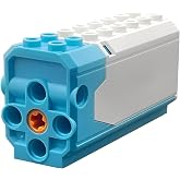 Rechargeable Motor Compatible with LEGO, Adjustable Speed &amp; Reversible Control, USB Charging Block Motor with Cable for DIY Building Projects