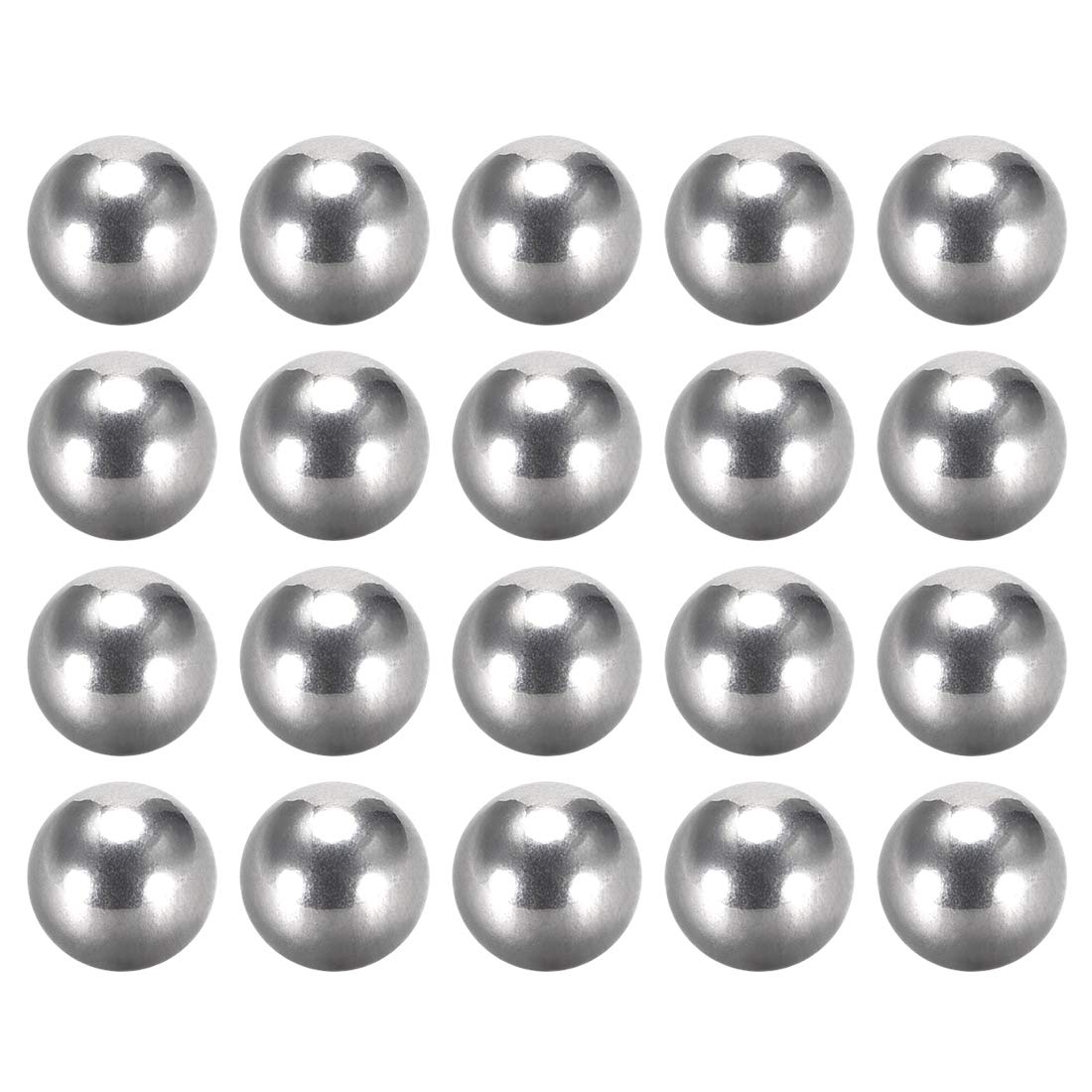 uxcell Precision 304 Stainless Steel Metal Bearing Balls for Bike 9/32 Inch G5 20pcs