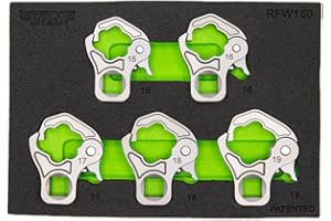 VIM Tools 5 PC. 3/8'' DR. RATCHETING Flare NUT Set (15, 16, 17, 18, 19MM)